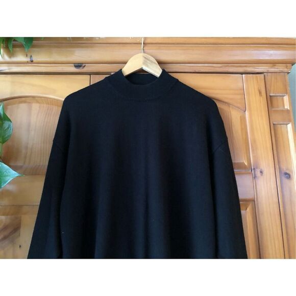 Mens FRANCO ROSSI ITALY Wool Blend Black Pullover Sweater SZ XL - Picture 2 of 11